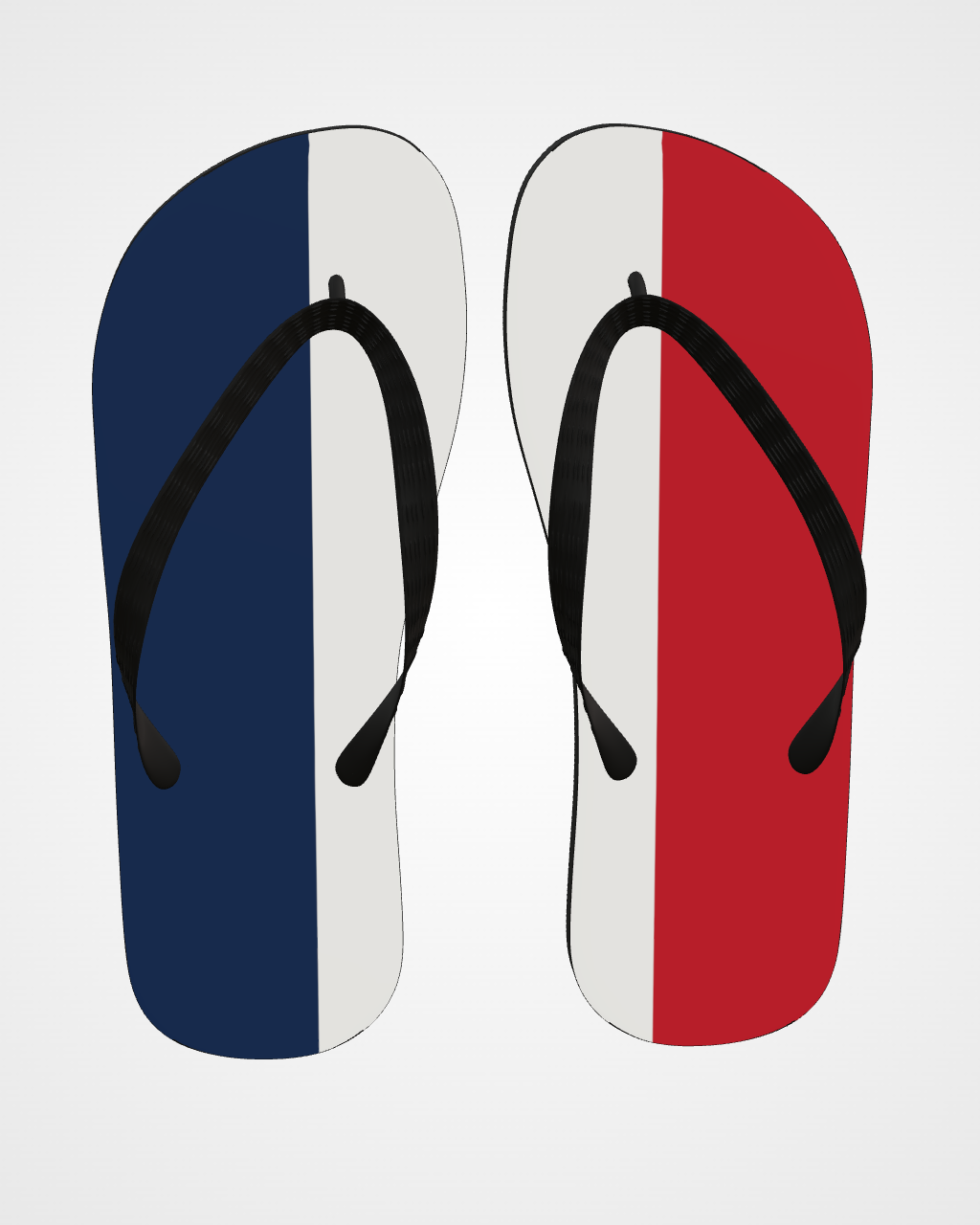 String — Tricolore Flip Flops