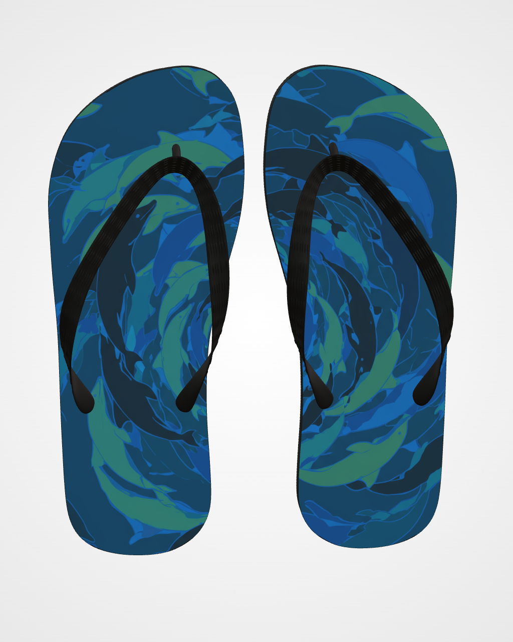 String — Aqua Flip Flops