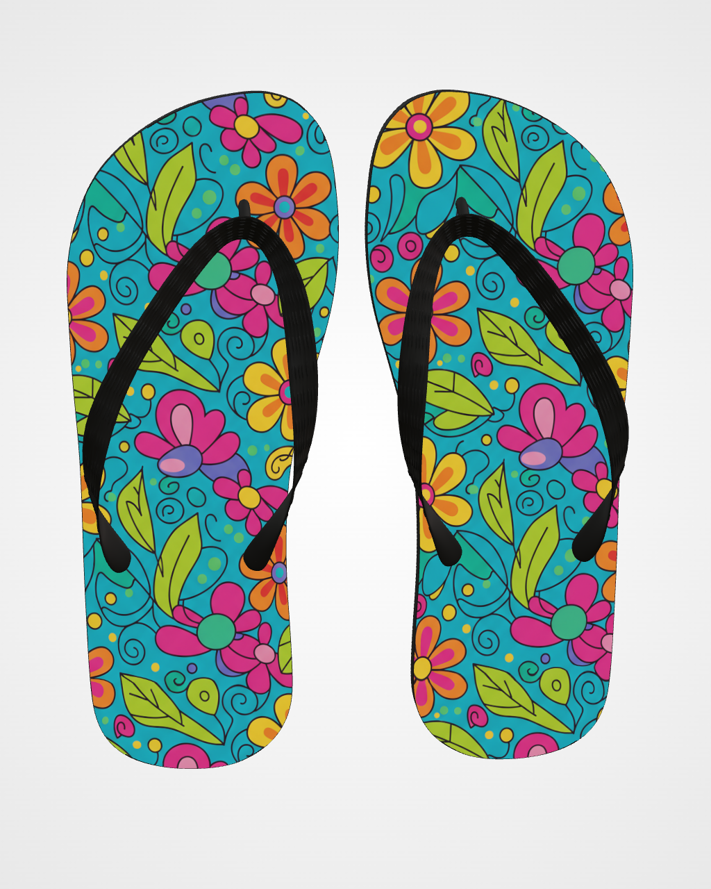 String — Garden Flip Flops