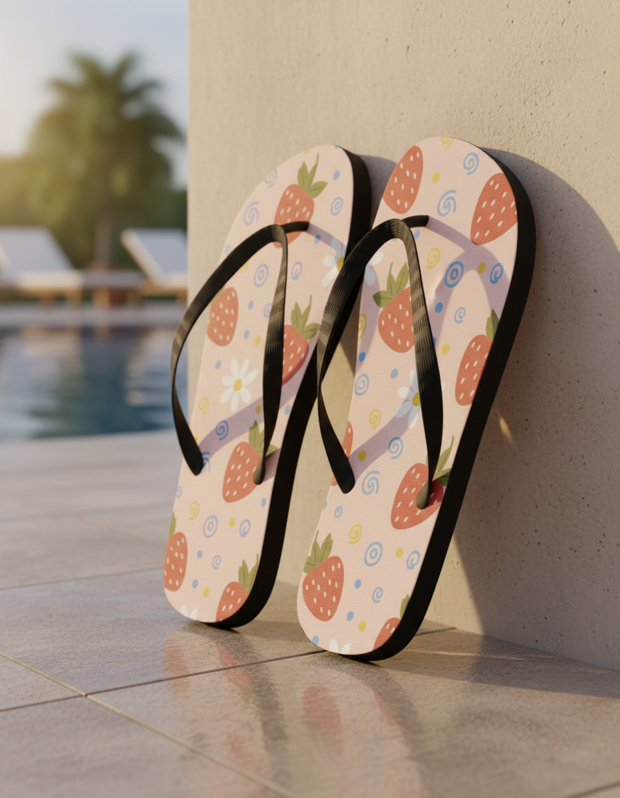Flip Flops in Blush