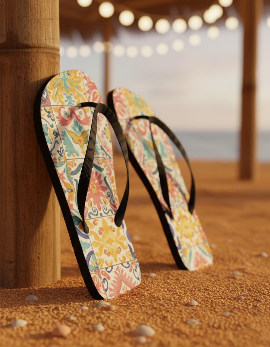 Flip Flops in Cerulean