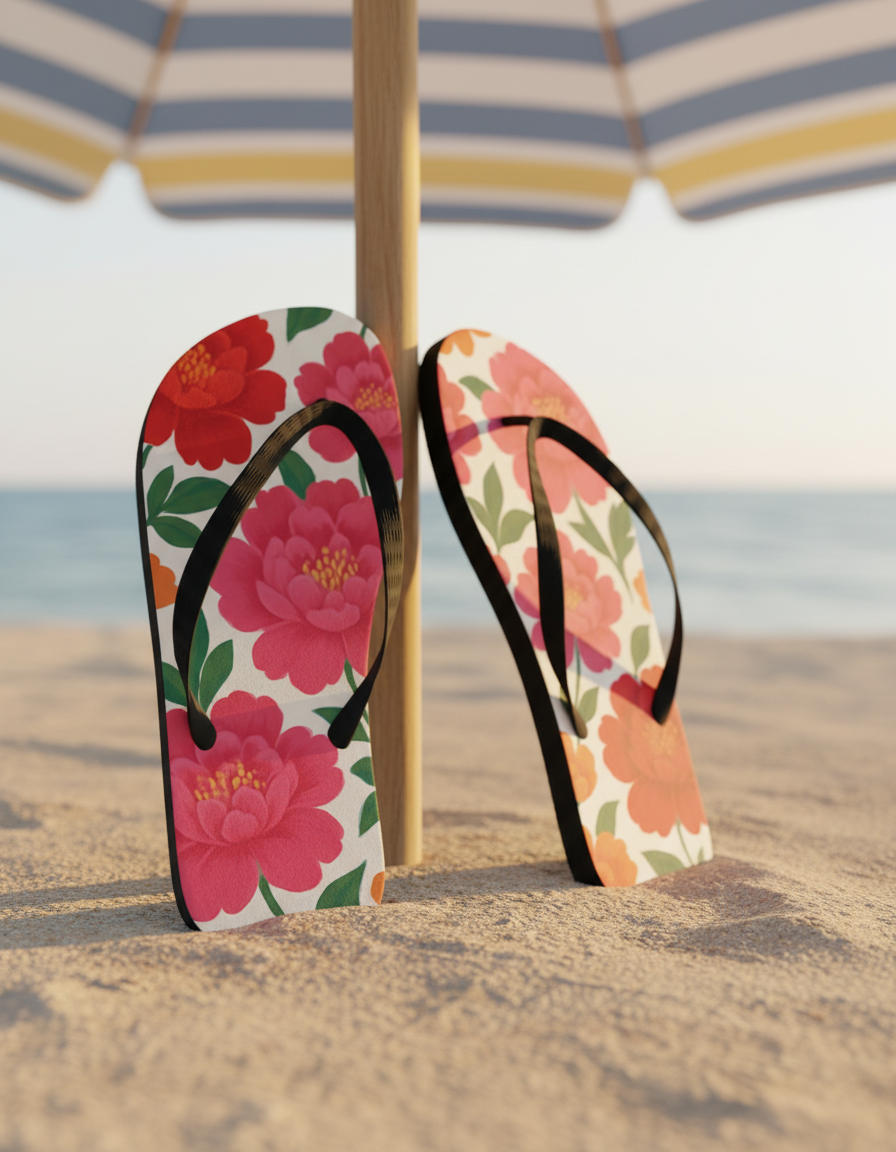 Flip Flops in Peony
