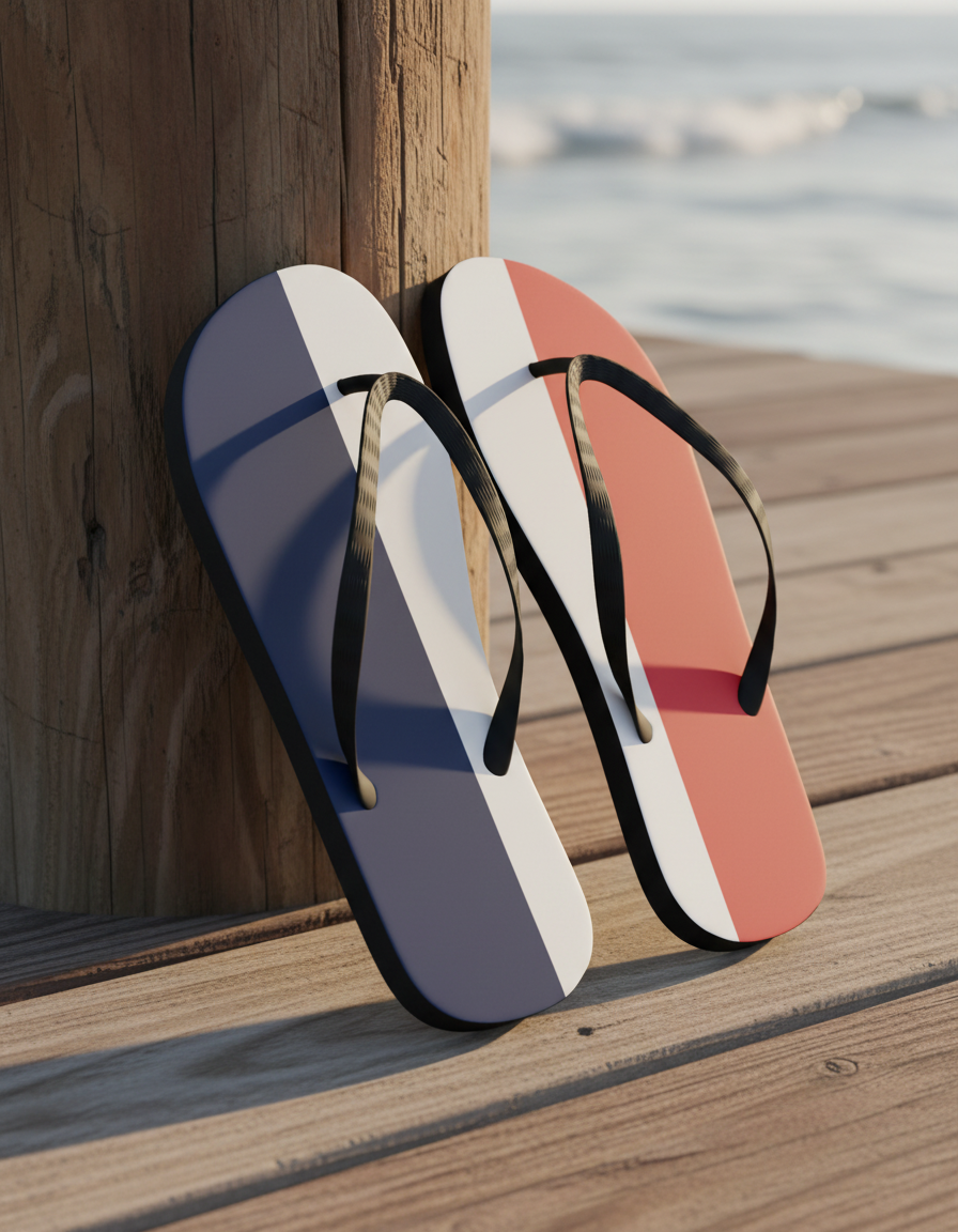Flip Flops in Tricolore