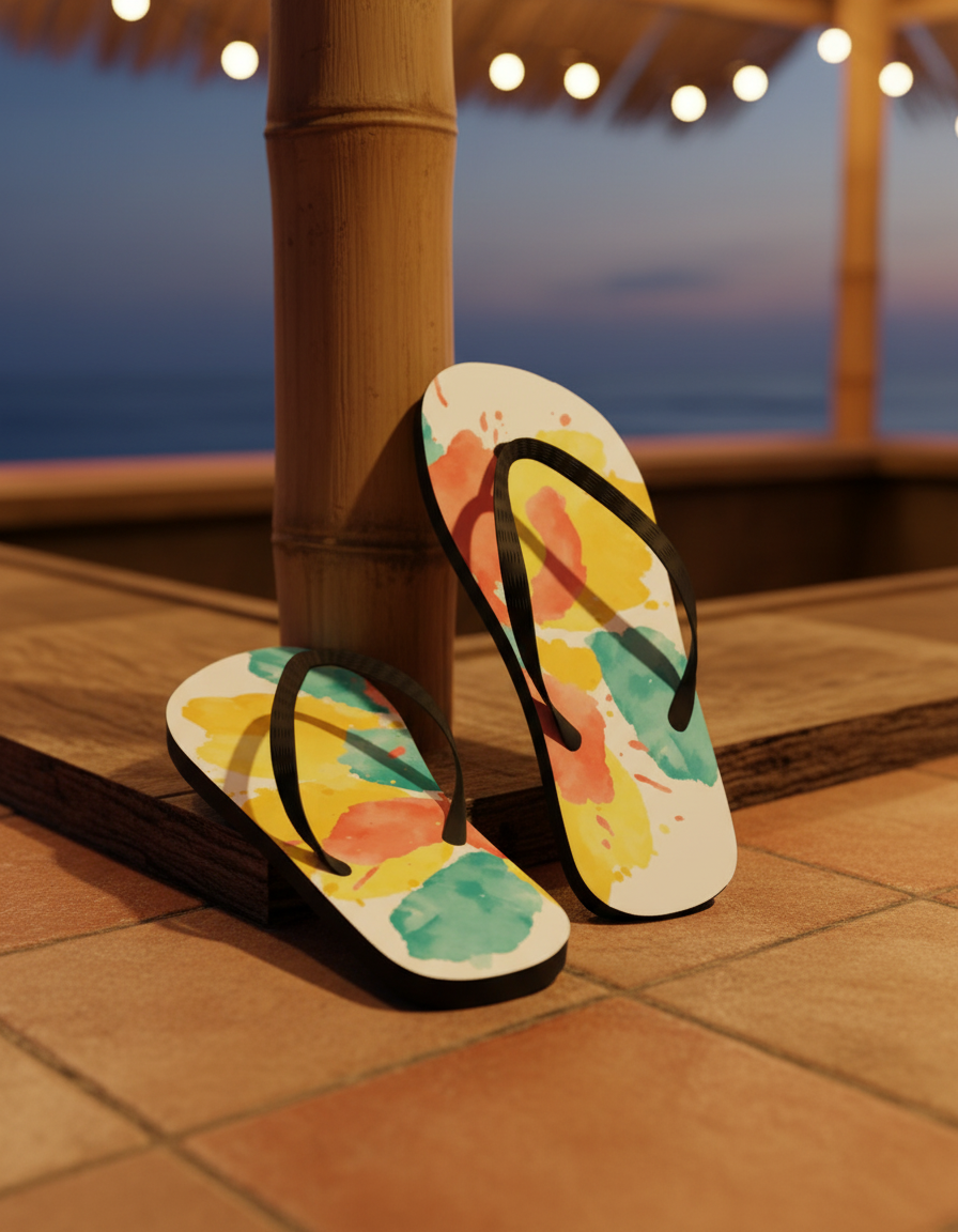 Flip Flops in Aqua