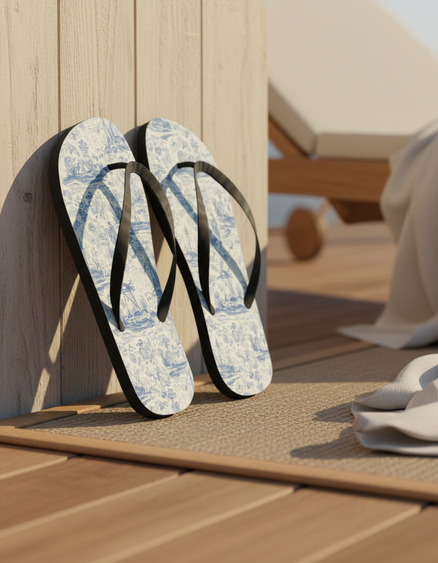 Flip Flops in Cerulean