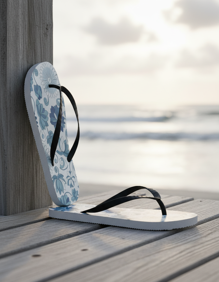 Flip Flops in Aqua