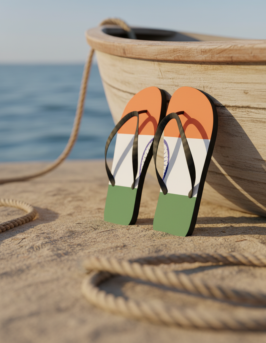 Flip Flops in Saffron