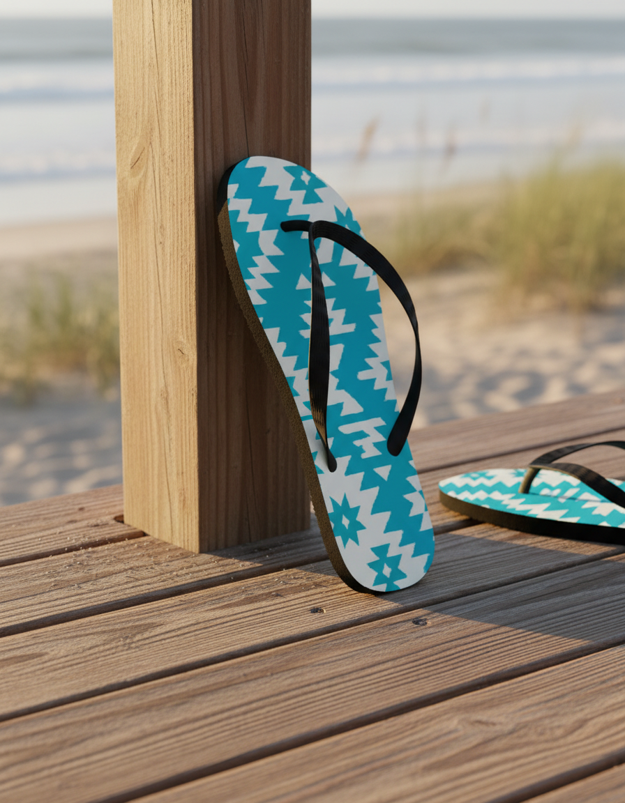 Flip Flops in Navajo Weave