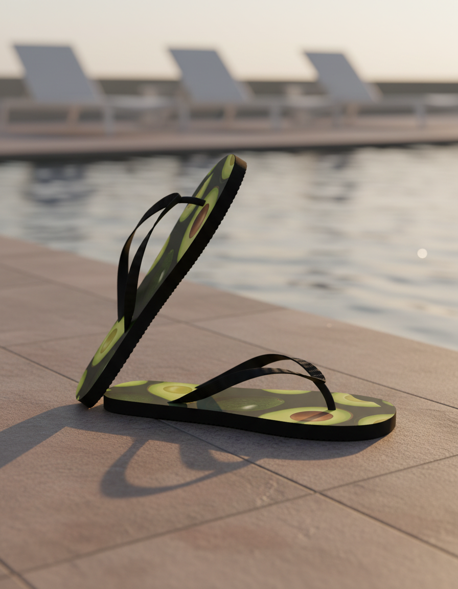 Flip Flops in Pistachio