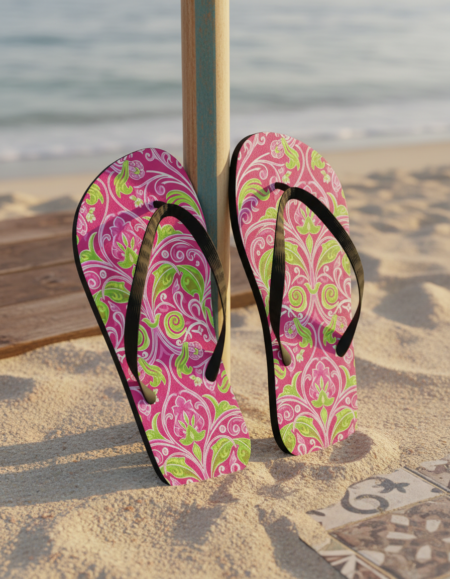 Flip Flops in Wisteria