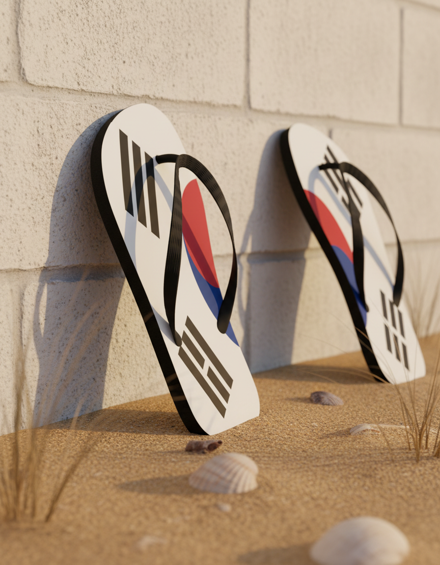 Flip Flops in Hanbok
