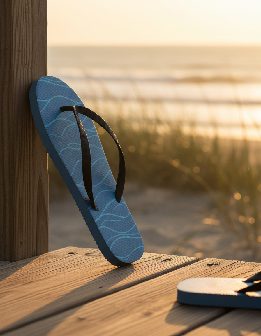 Flip Flops in Aqua