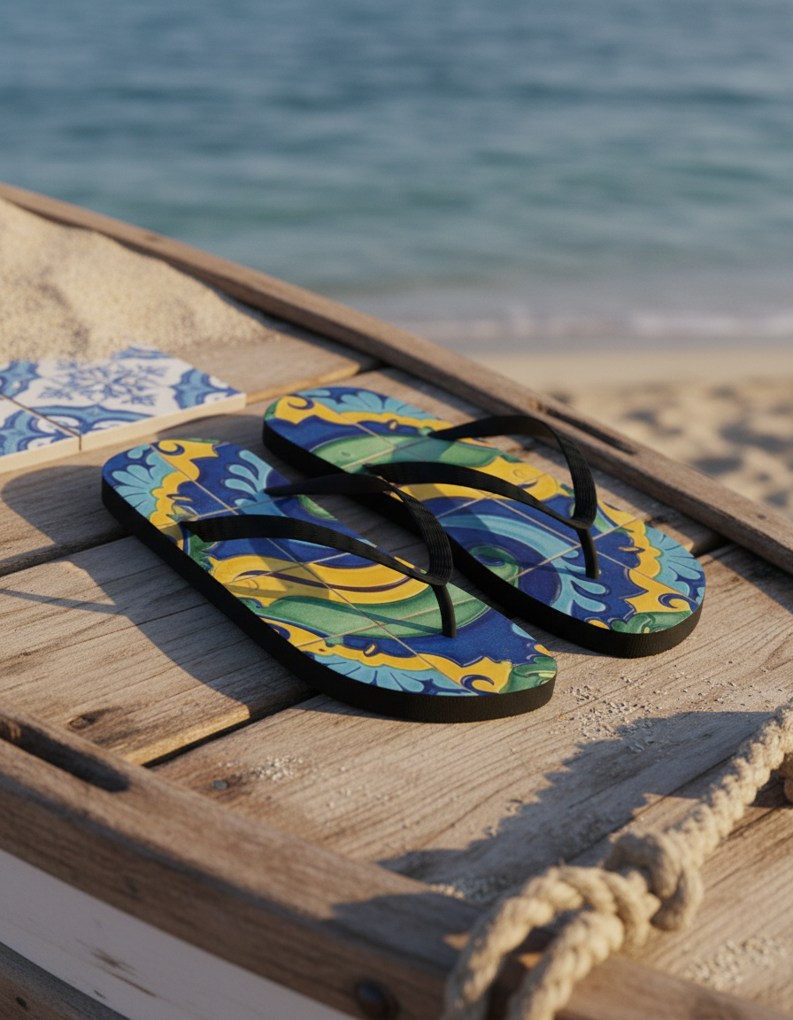 Flip Flops in Azulejo