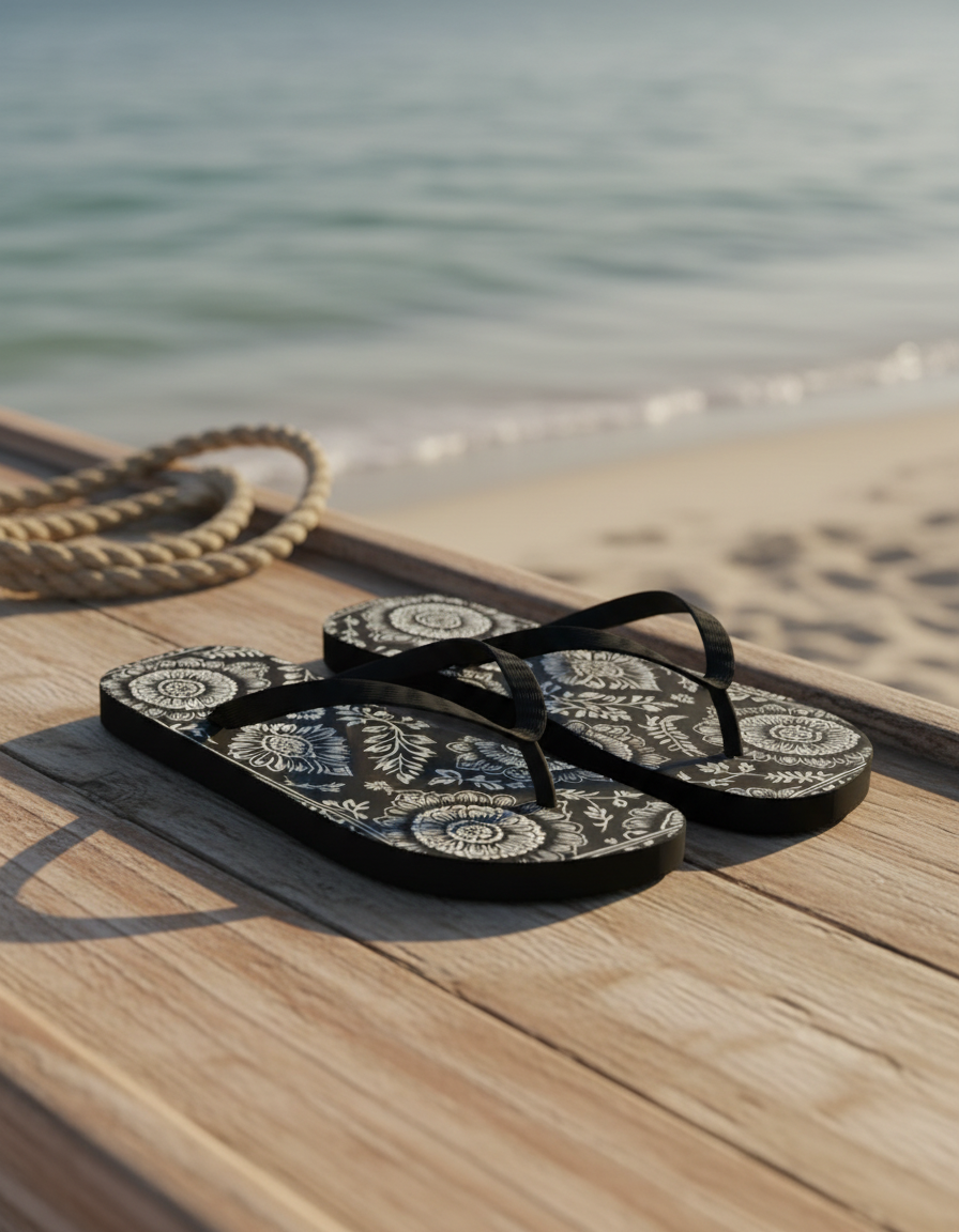 Flip Flops in Zari