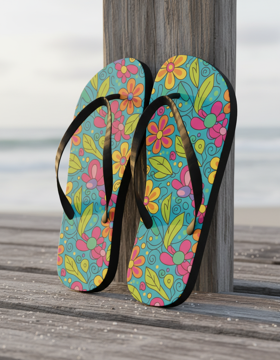 Flip Flops in Garden