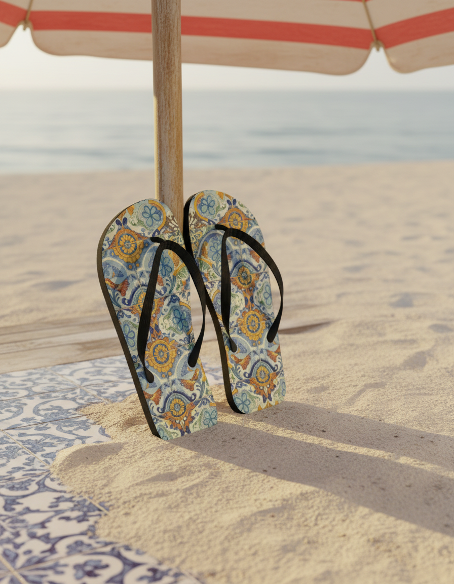 Flip Flops in Azulejo