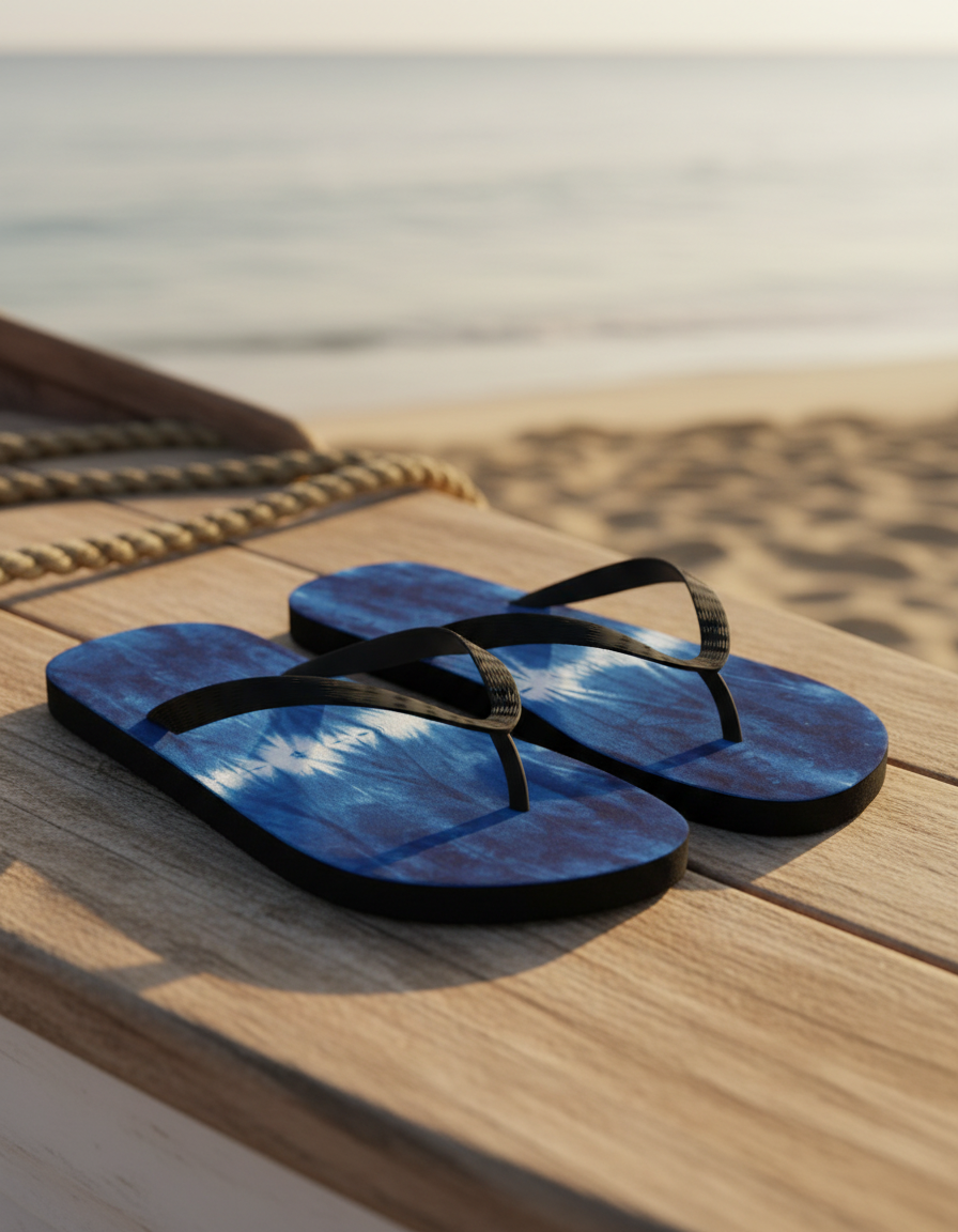 Flip Flops in Aqua