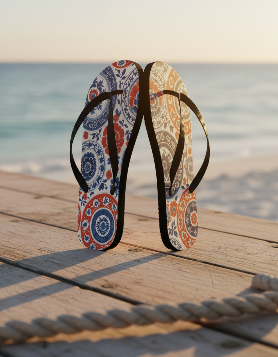 Flip Flops in Celadon