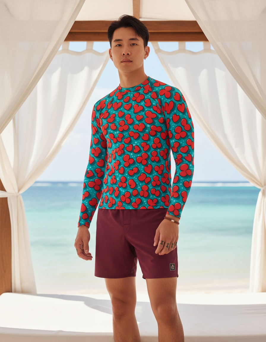 Men's Base Card Patterns rashguard
