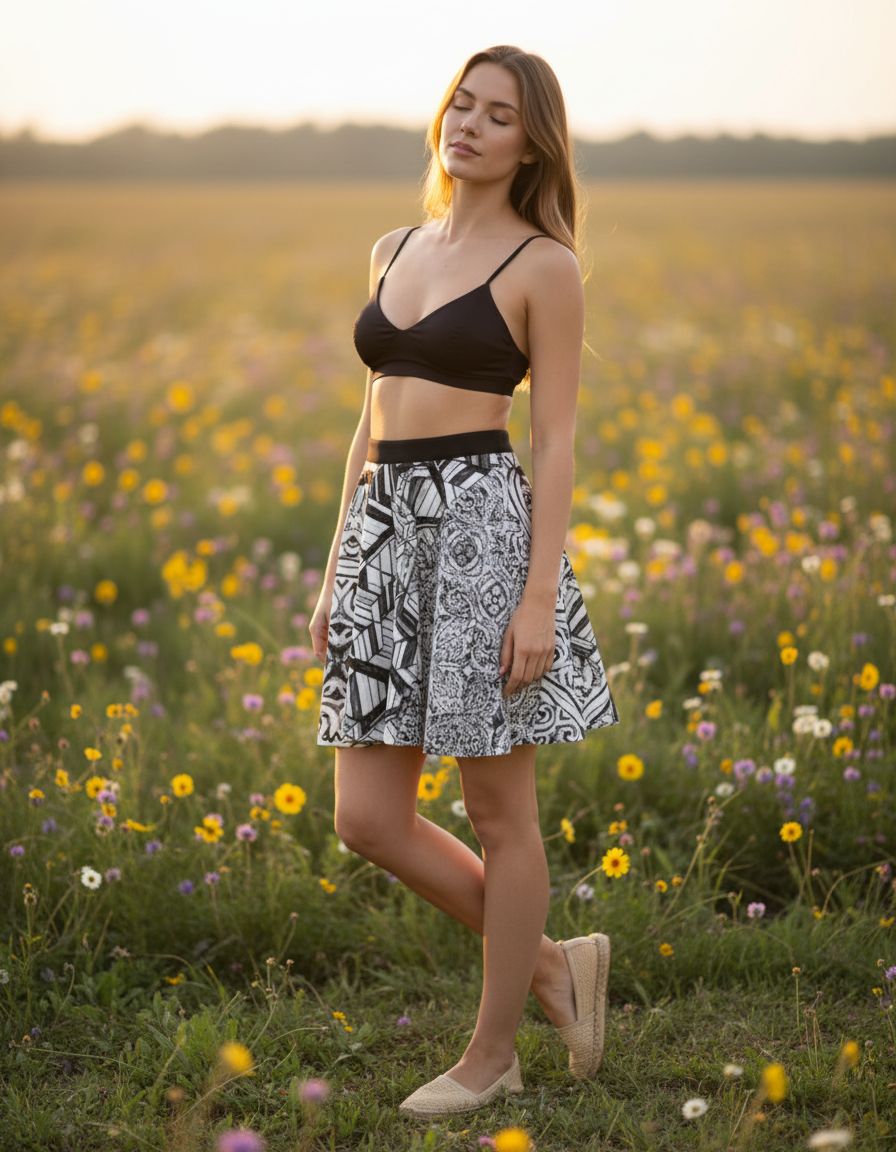 Skater Skirt in Eclipse