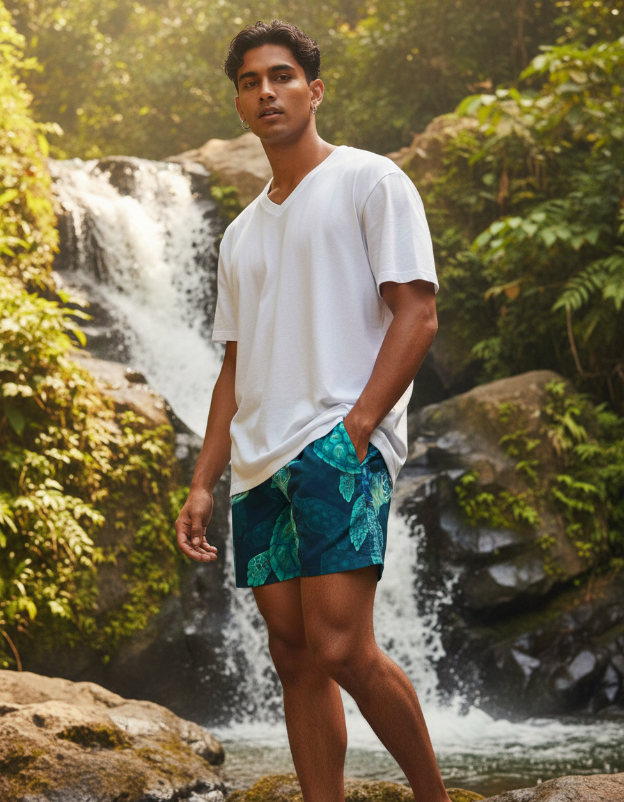 Men's Swim Trunks in Shelley