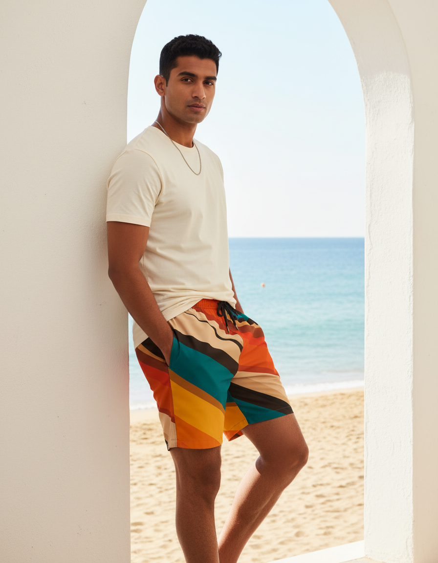 Men's Swim Trunks in Echo