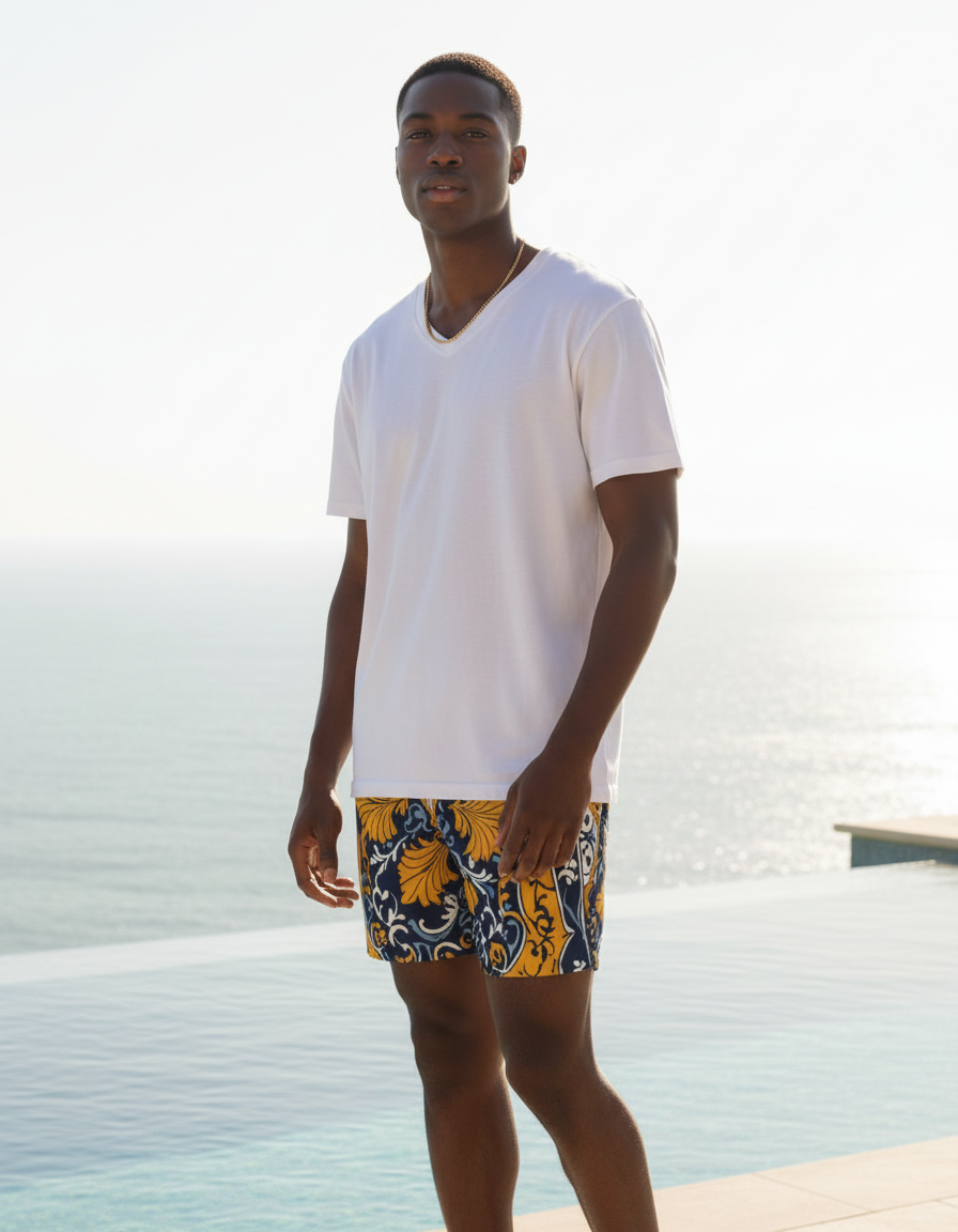 Men's Swim Trunks in Mosaic