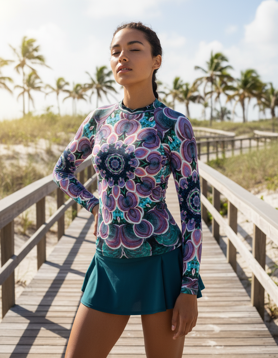 Women's Contemporary Mandalas rashguard