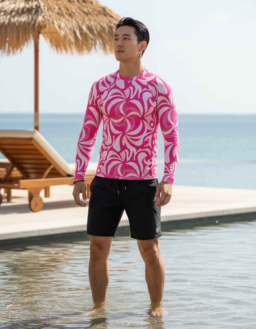 Men's Bicolor Patterns rashguard