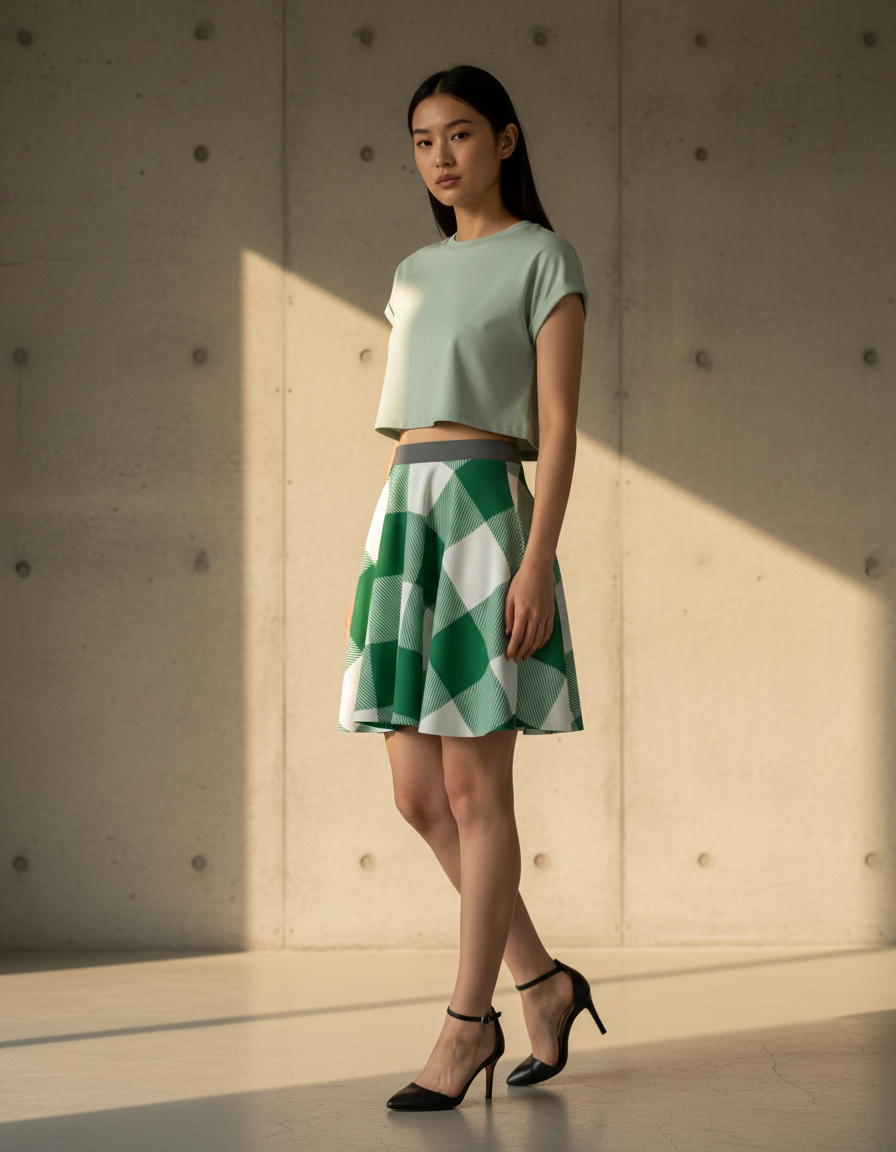 Skater Skirt in Clover