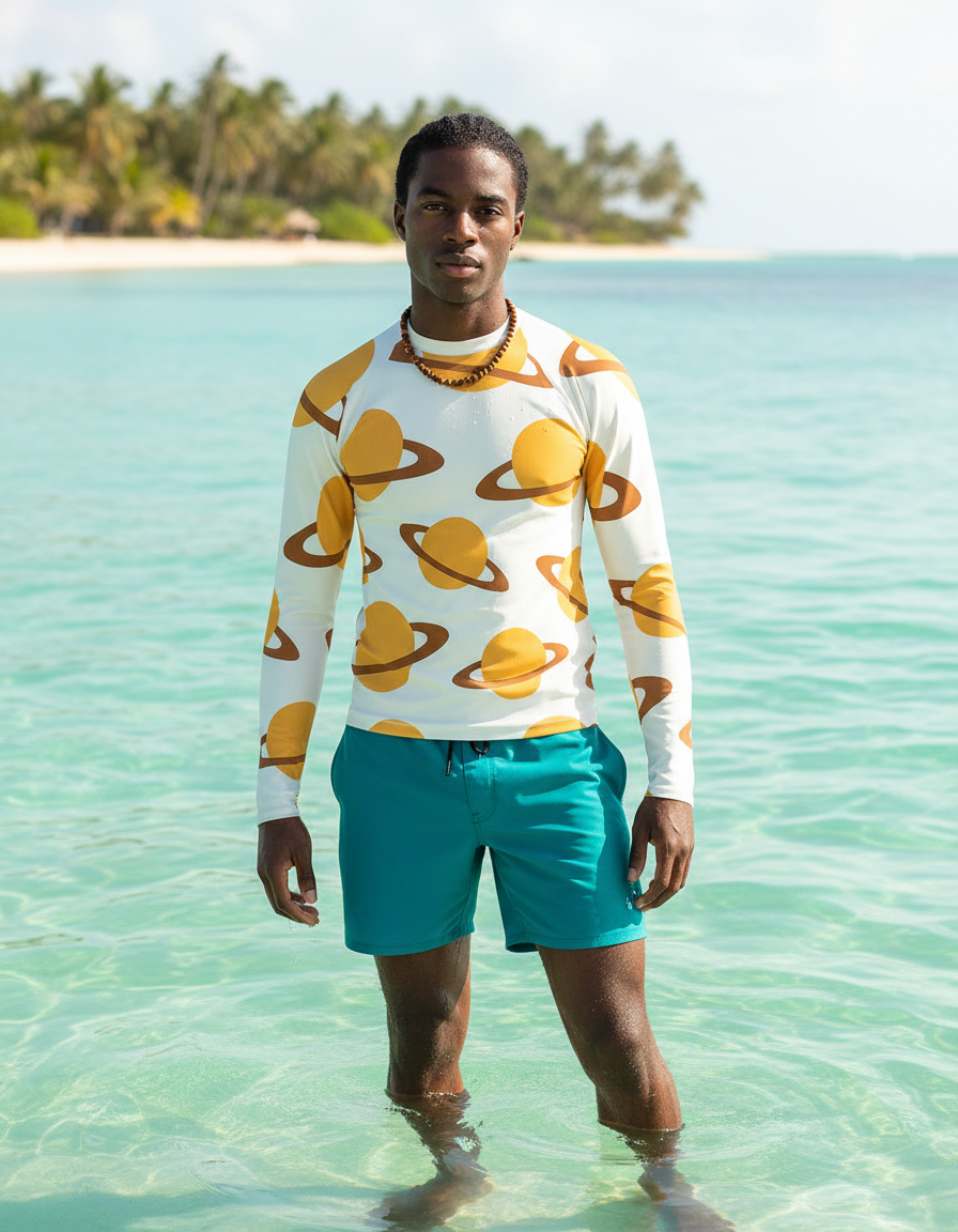 Men's Saturn rashguard