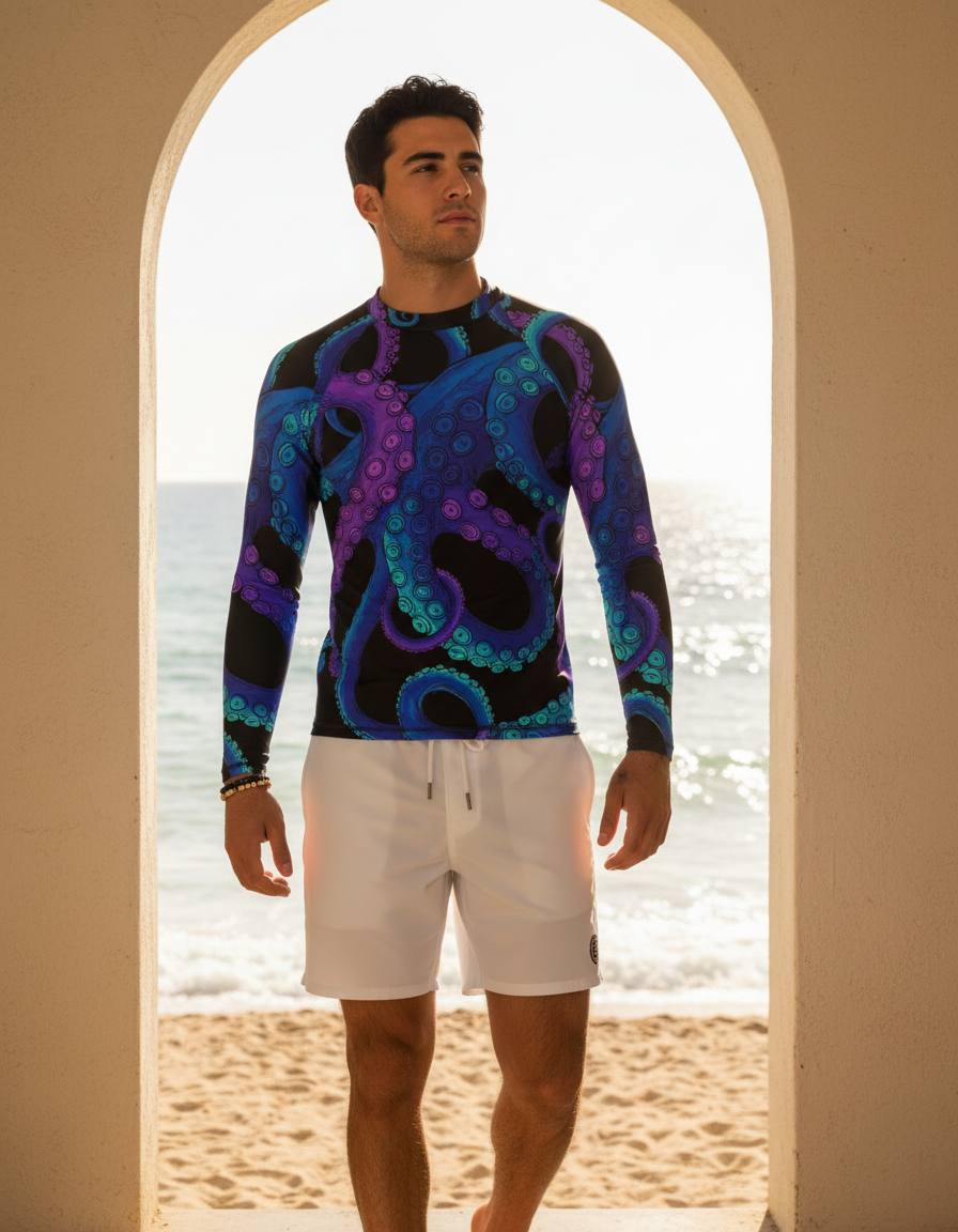 Men's Octopus rashguard