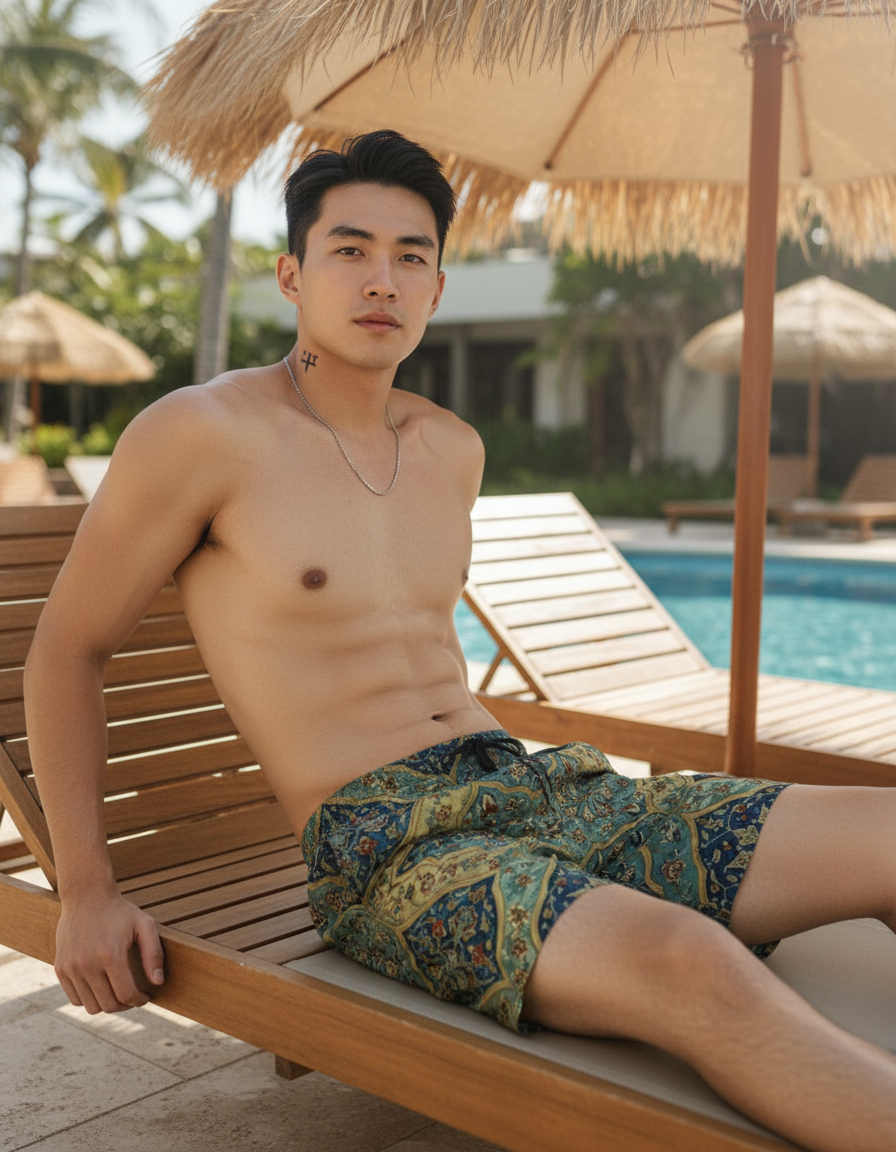 Men's Swim Trunks in Minaret