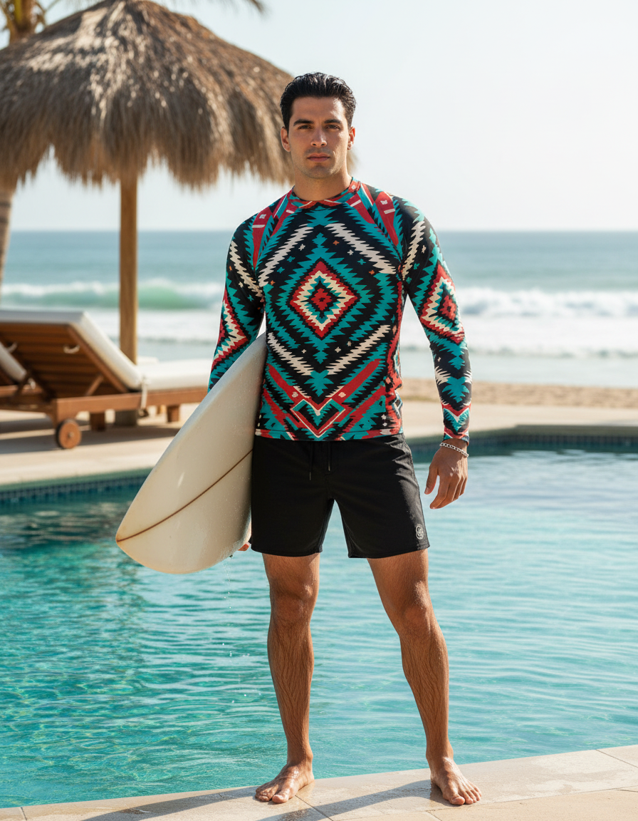 Men's Navajo Pattern rashguard