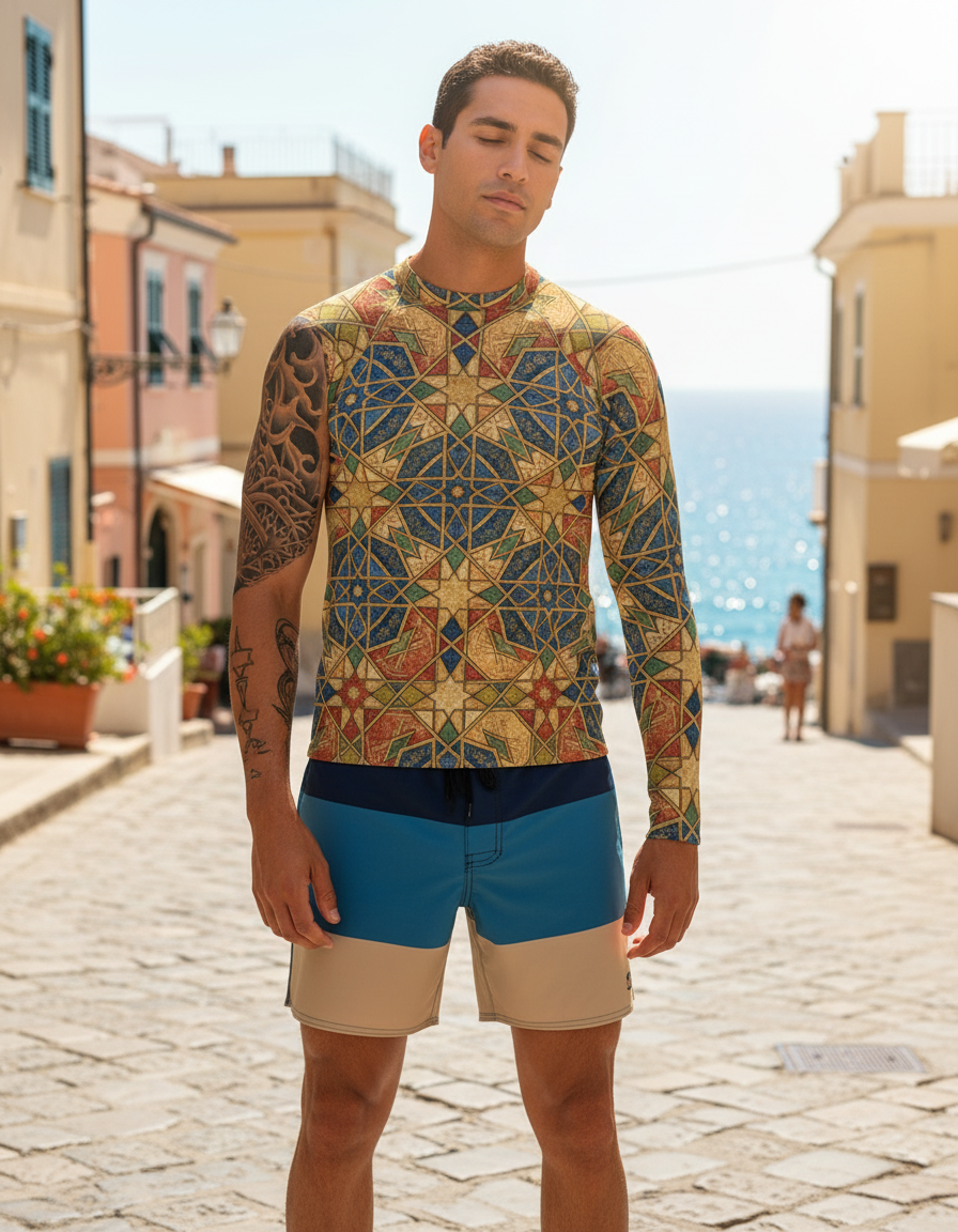 Men's Alhambra Patterns rashguard