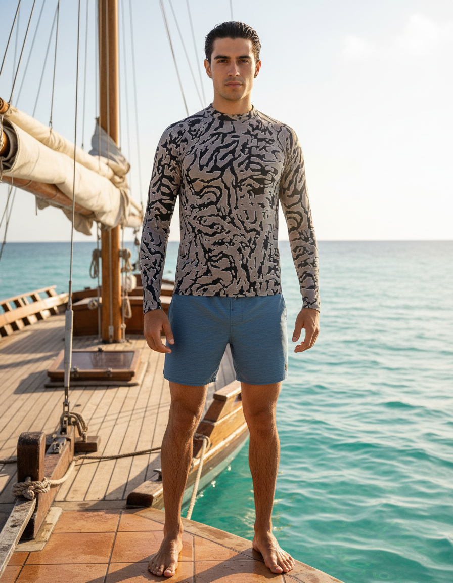 Men's Bicolor Patterns — Wikimedia (A23 عينه استانلس رقم.jpg) rashguard