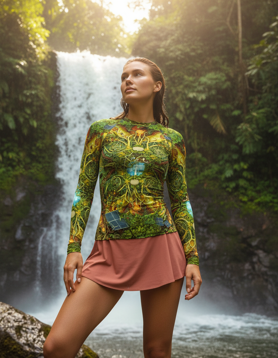 Women's Solarpunk rashguard