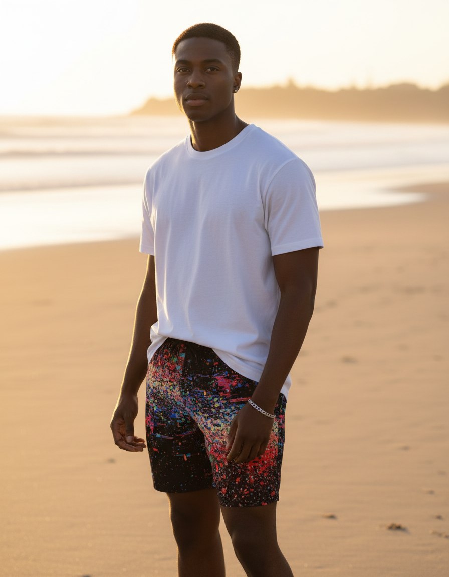 Men's Swim Trunks in Pixelate