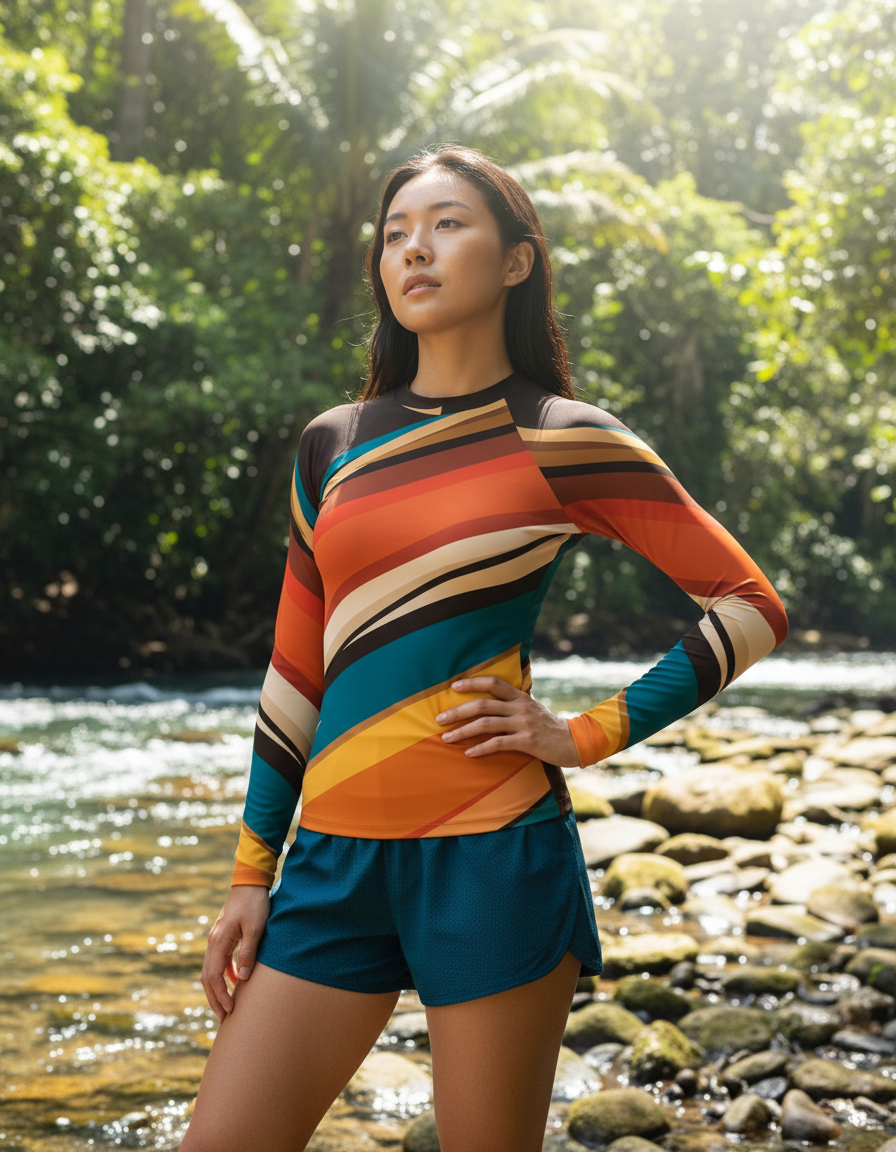 Women's Mid-Century Modern rashguard