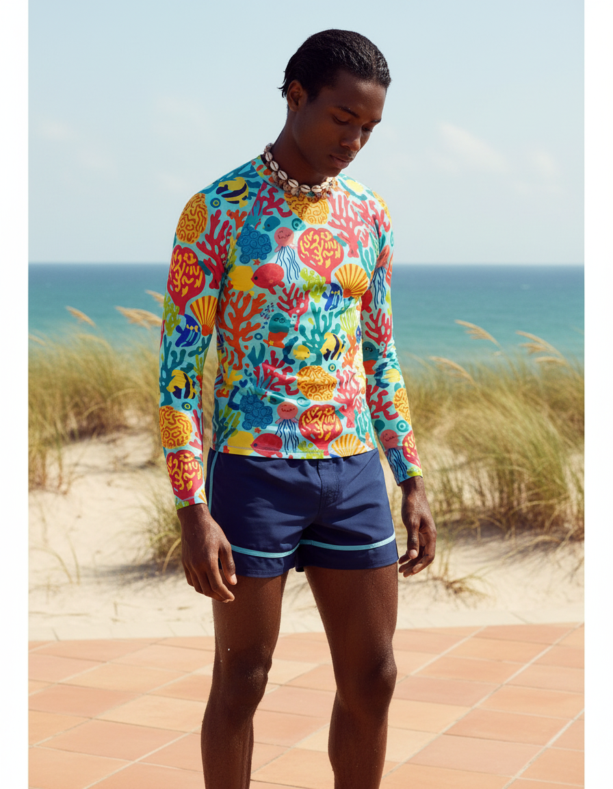 Men's Coral Reef rashguard