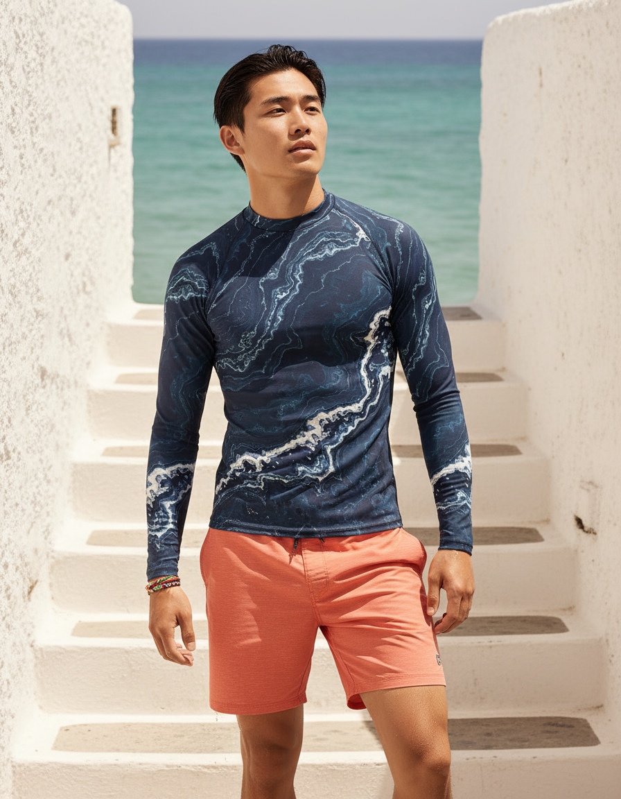 Men's Marble rashguard