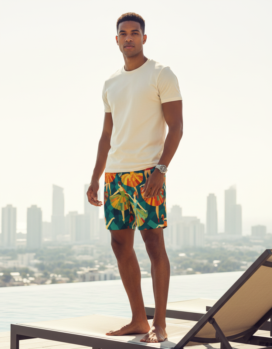 Aquarelle Men's Swim Trunks swim trunks