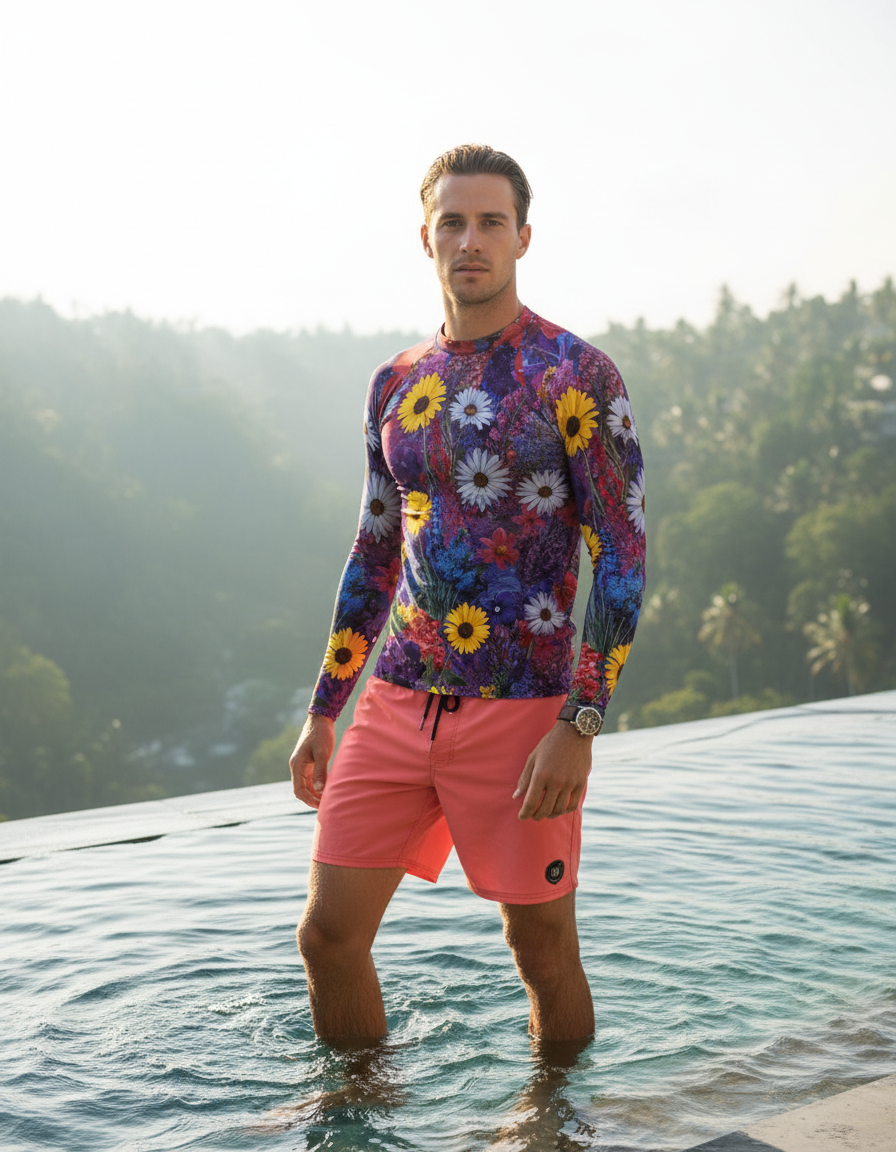 Men's Wildflower rashguard