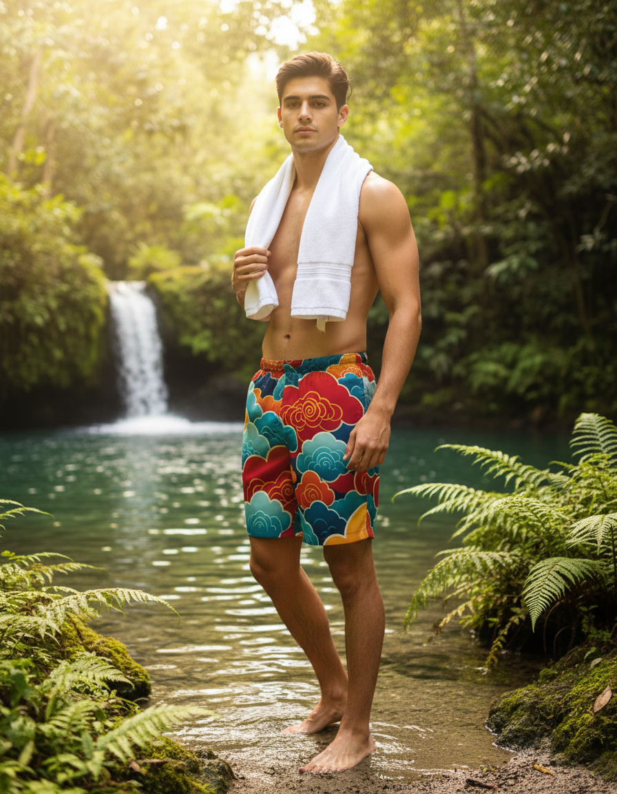 Men's Swim Trunks in Zephyr