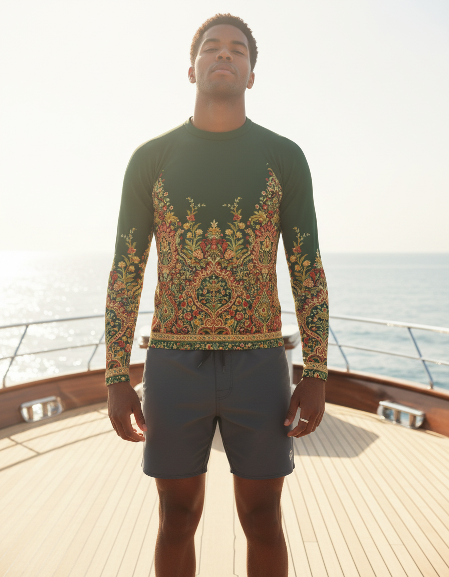 Men's Mughal Floral rashguard