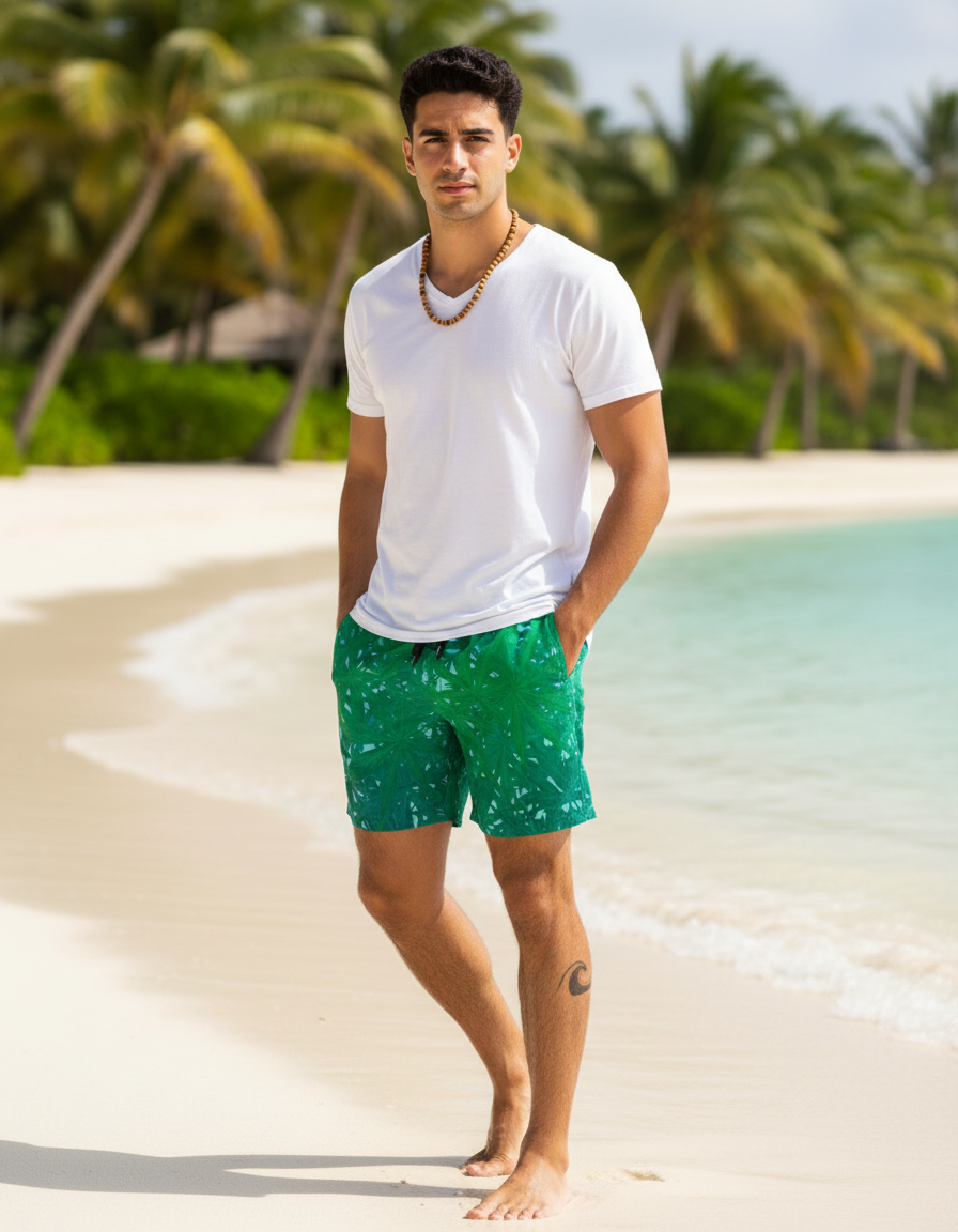 Men's Swim Trunks in Yuki