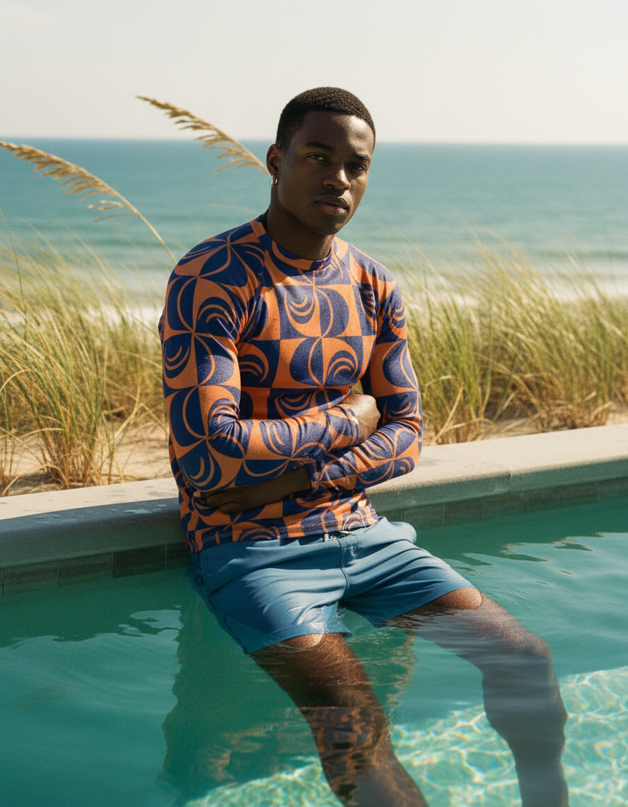 Men's Bicolor Patterns rashguard