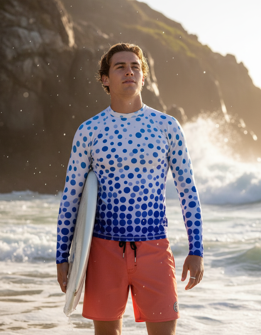 Men's Polka Dot rashguard