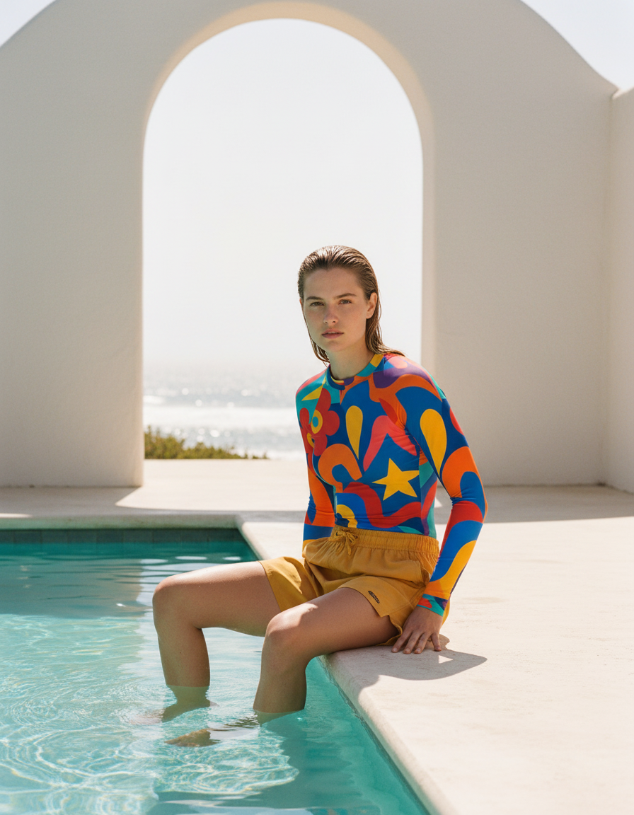 Women's Vibrant Seamless Patterns rashguard