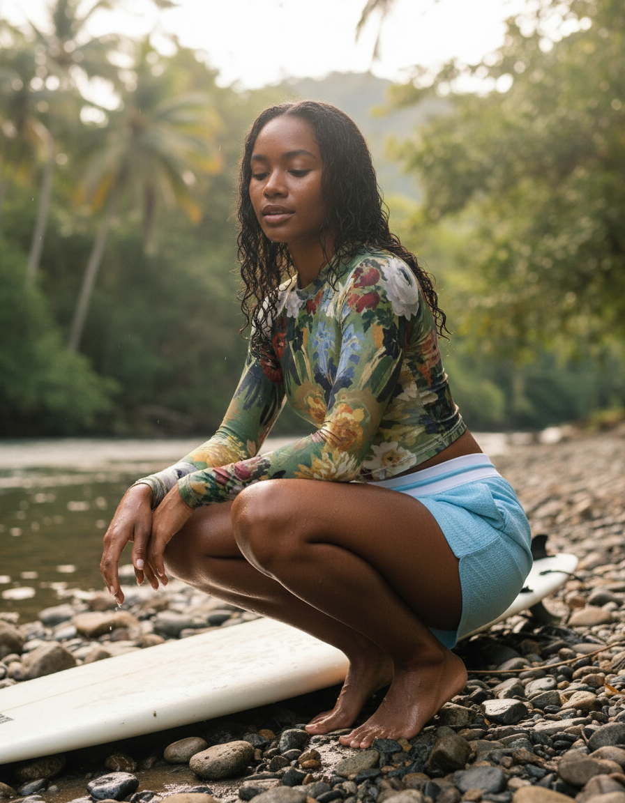 Women's Manet Floral Palette rashguard